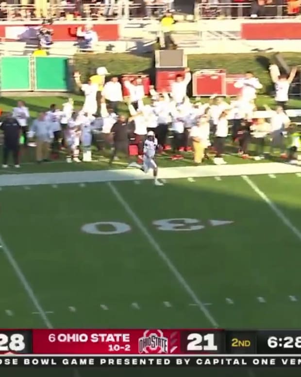 Cam Rising 62-yard Rushing TD